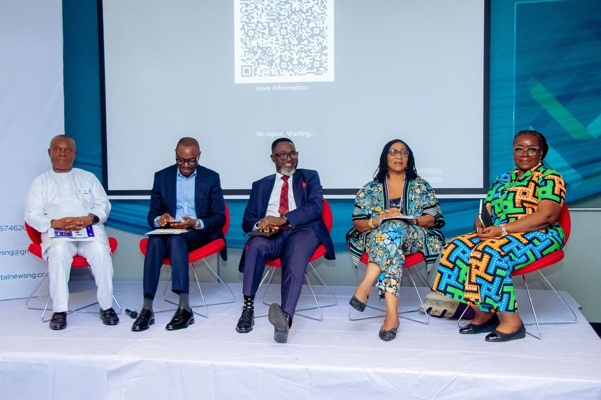The conference panel on decarbonisation in Nigeria's extractive industry